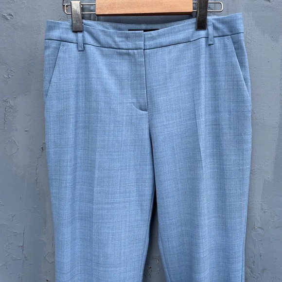 Marc Cain Blue Wool Blend Crop Trousers, size “N2” (US6) - Picture 7 of 11